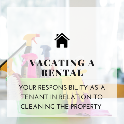 Your Responsibility As A Tenant In Relation To Cleaning The Property